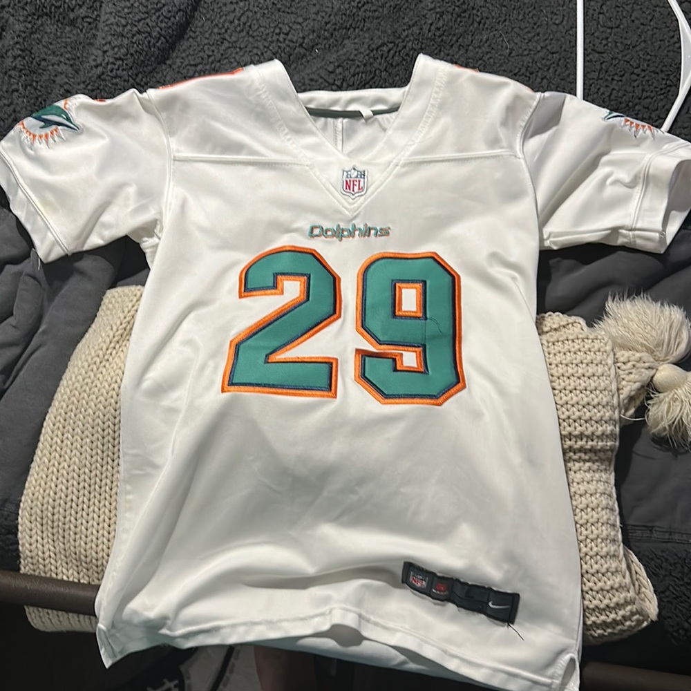 White Minkah Fitzpatrick Jersey/// Kids large/// Dolphins